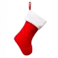 17 in. Fabric Red and White Hang Right Stocking-HR0100 - The Home Depot